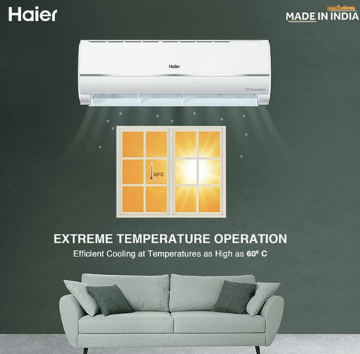 Haier 1.2 Ton 3 Star Frost Self Clean Inverter Split AC(100% Grooved copper, Super Anti-corrosion, 2023 Model, HSU15V-TMS3BE-INV, White) - Image 3